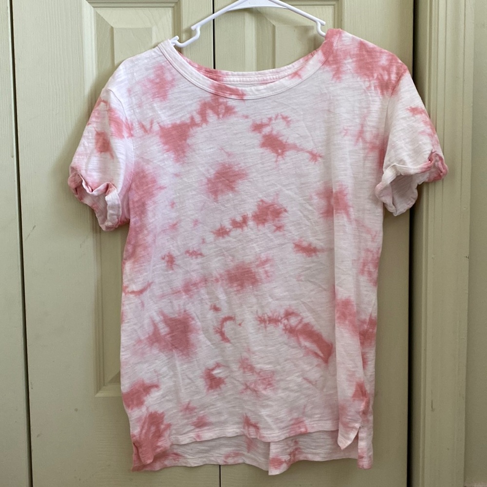 pink tie dye shirt